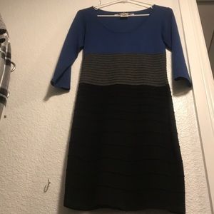 Tight fitting sweater dress